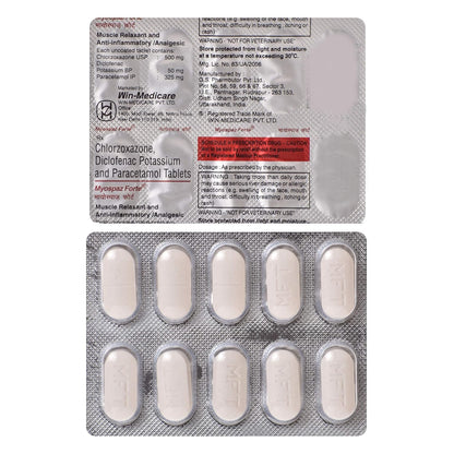 Myospaz Forte - Strip of 10 Tablets