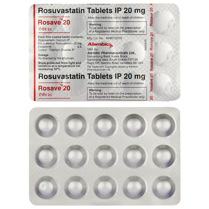 Rosave 20 - Strip of 15 Tablets