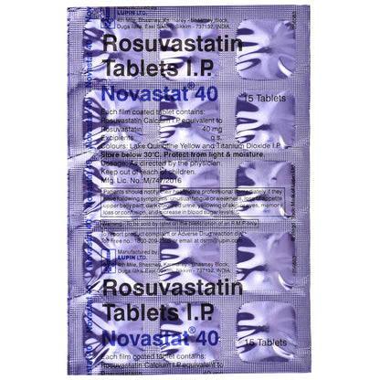Novastat 40 - Strip of 15 Tablets