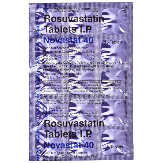 Novastat 40 - Strip of 15 Tablets