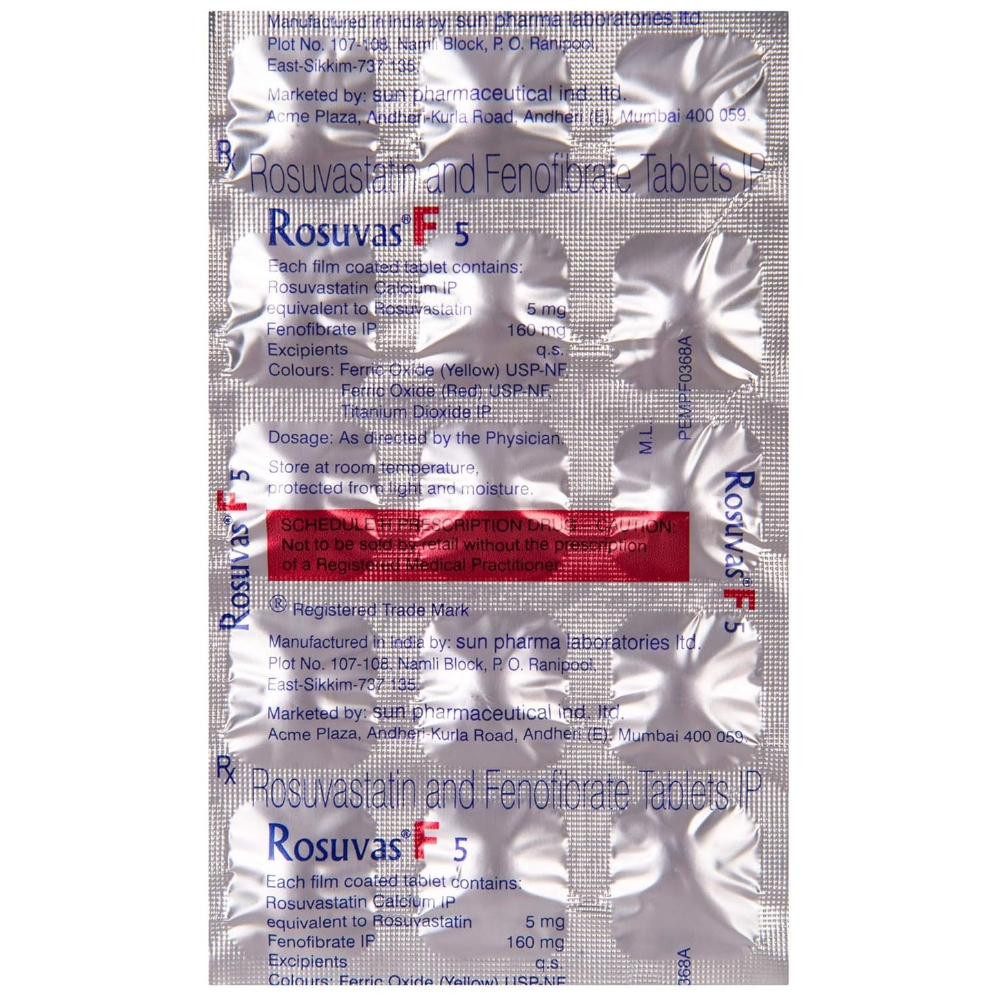 Rosuvas F5 - Strip of 15 Tablets