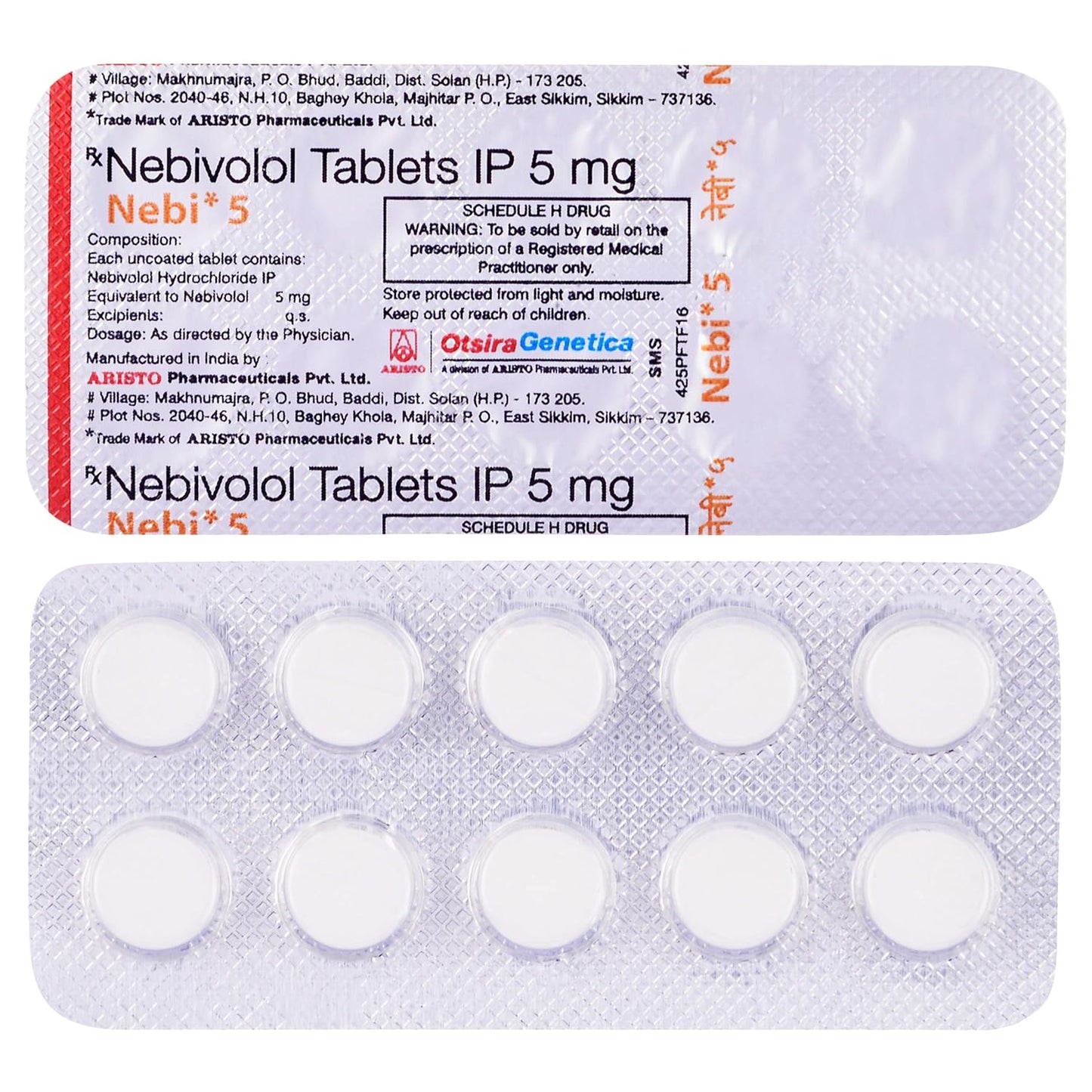 Nebi 5 - Strip of 10 Tablets