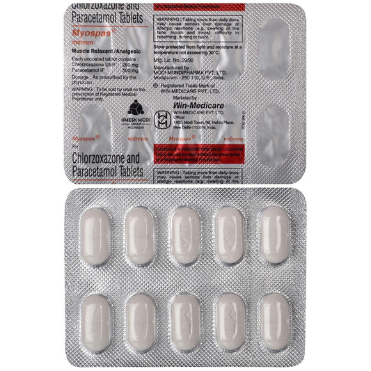 Myospas - Strip of 10 Tablets