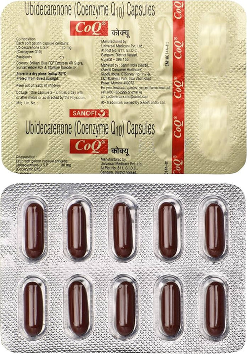 CoQ 10 (Coenzyme 10) Capsules for Heart Health | by Tata 1mg