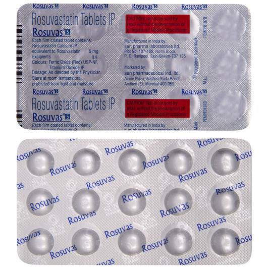Rosuvas 5 - Strip of 15 Tablets