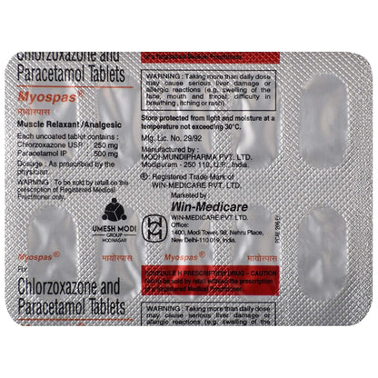 Myospas - Strip of 10 Tablets