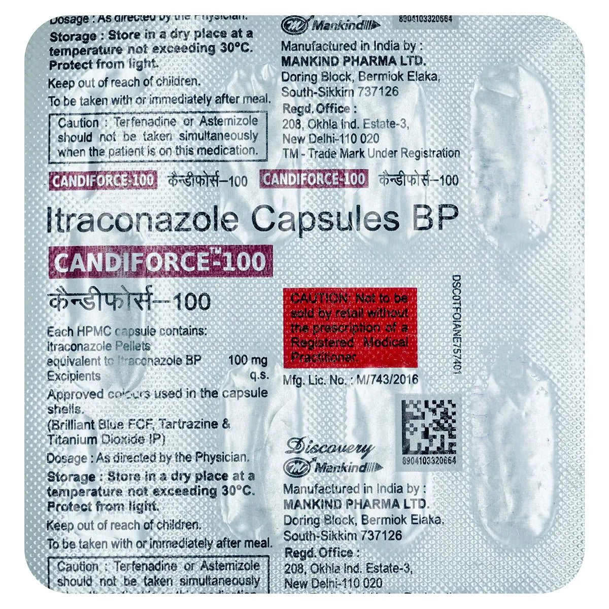 Candiforce 100mg Capsule