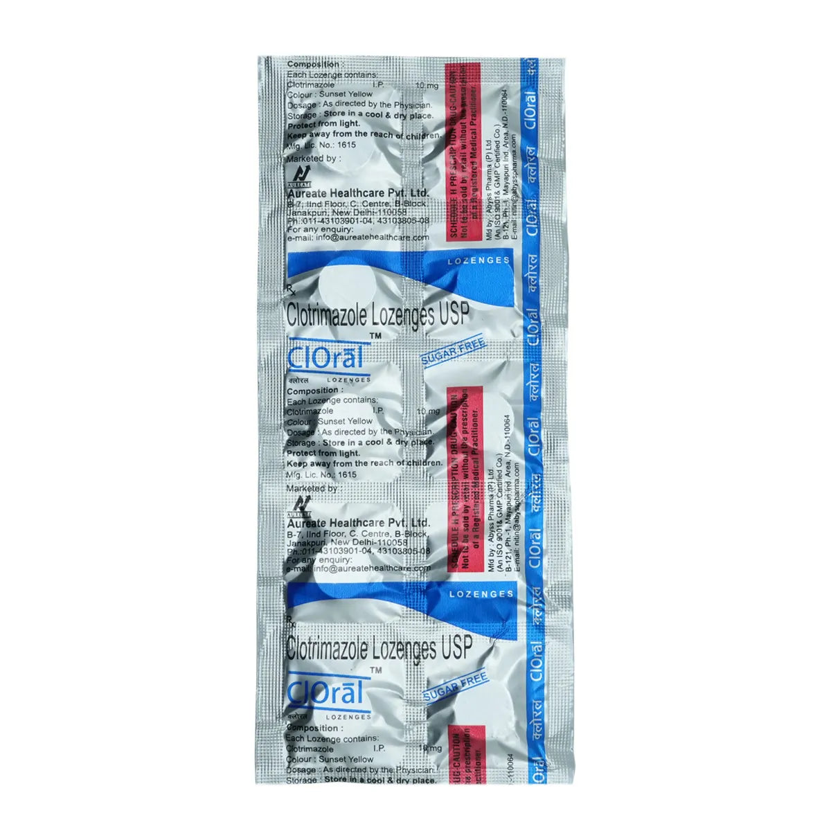 Cloral Lozenges Sugar Free