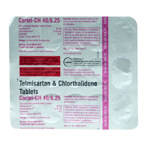 Cortel-CH 40/6.25 Tablet