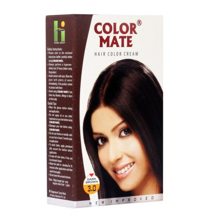 COLOR MATE CREAM DARK BROWN 3.0 , DARK BROWN