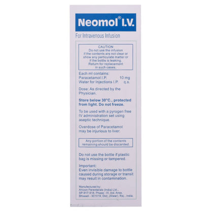 NEOMOL I.V Infusion 100ml