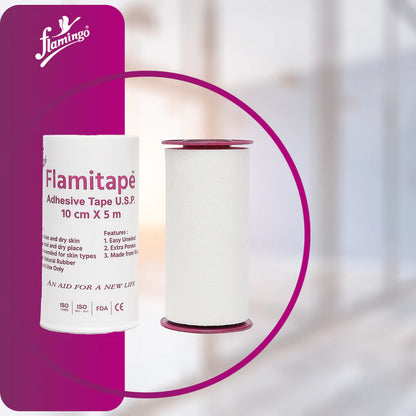Flamingo Flamitape - Elastic Adhesive Bandage | 5 MTR Length - 10cm