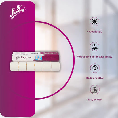 Flamingo Flamitape - Elastic Adhesive Bandage | 5 MTR Length - 10cm