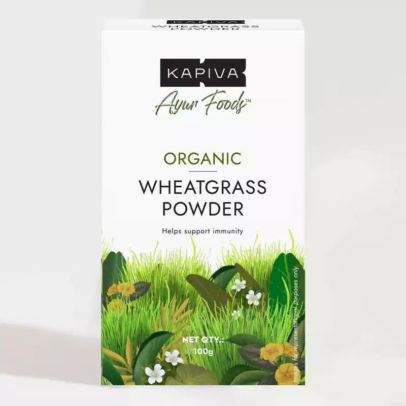 Kapiva Organic Wheatgrass Powder 100g – Pure & Nutrient-Rich