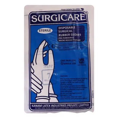 Surgicare Disposable Surgical Rubber Gloves (7)