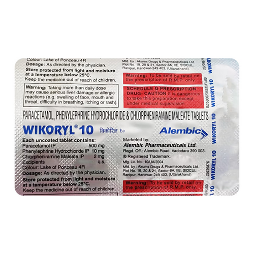 Wikoryl 10 Tablet