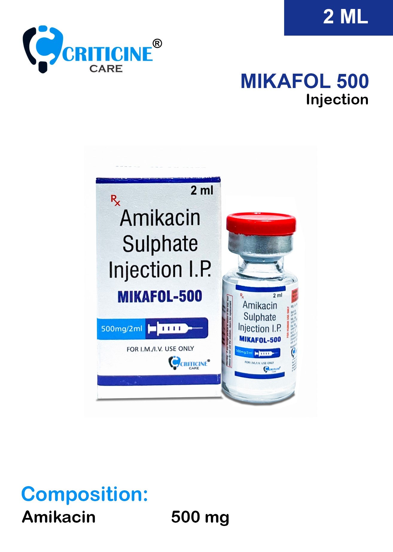 MIKacin 500mg Injection