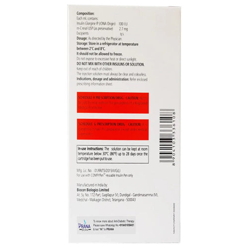 Nobeglar 100IU Cartridge 3 ml