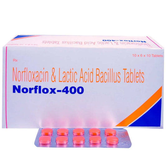 Norflox 400 Tablet -Strips of 10Tablet