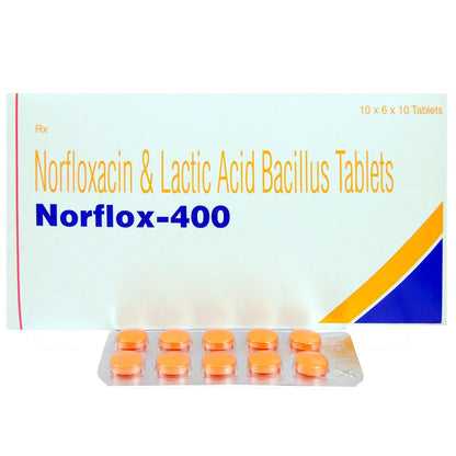 Norflox 400 Tablet -Strips of 10Tablet