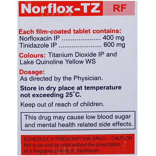 Norflox-TZ RF Tablet -Strip of 10Tablet
