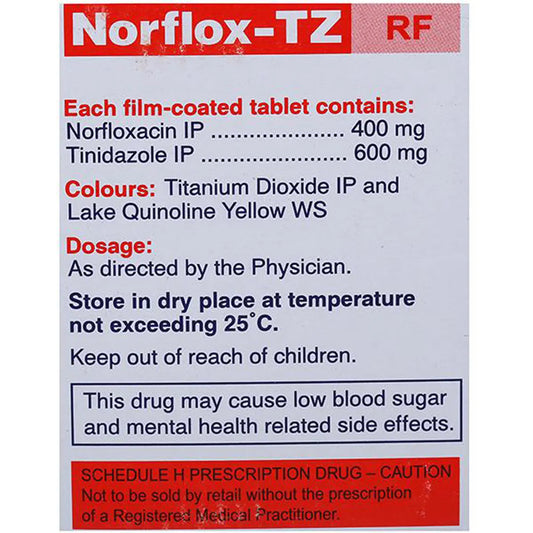 Norflox-TZ RF Tablet -Strip of 10Tablet