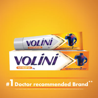 Volini Pain Relief Gel for Sprain, Muscle, Joint, Neck & Low Back Pain | Bone, Joint & Muscle Care