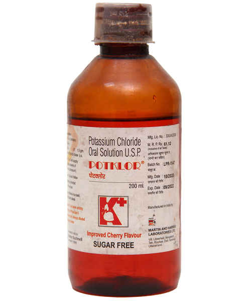 Potklor Oral Solution Cherry Sugar Free