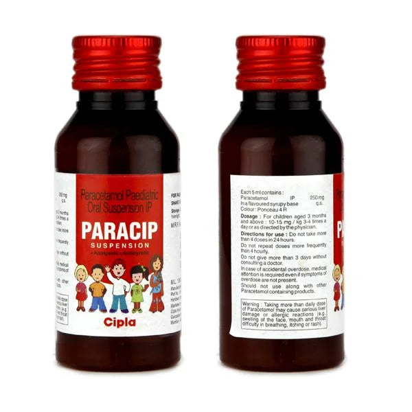 ParaCIP Suspension 60ml for Fever & Pain Management