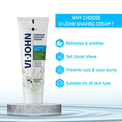 VI-JOHN Premium Shaving Cream | The Best Shaving Cream for Men |93 GM