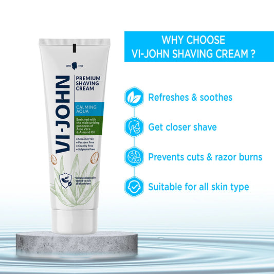 VI-JOHN Premium Shaving Cream | The Best Shaving Cream for Men |93 GM
