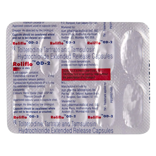 roliFLO OD 2mg Capsule ER -Strip of 10Capsules