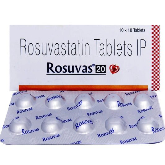 Rosuvas 20 Tablet-Strip of 10Tablets