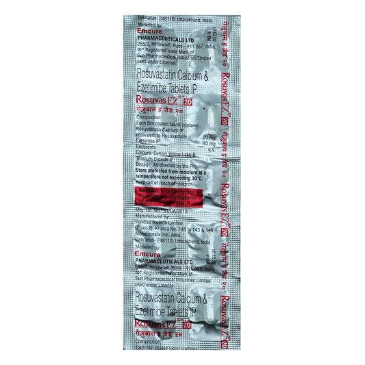 Rosuvas EZ 20 Tablet -Strip of 10 Tablets