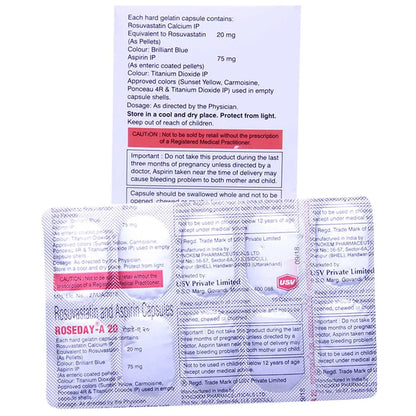 Roseday-A 20 Capsule - Strip of 15 Capsules