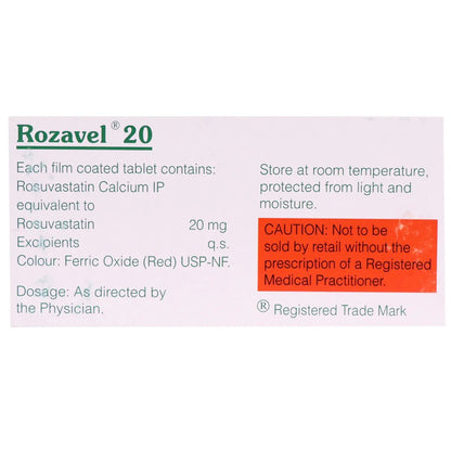 Rozavel 20 Tablet -Strip of 10Tablets