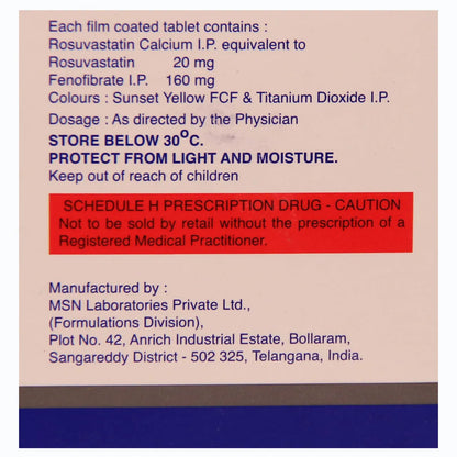 Rozucor F 20 Tablet -Strip of 10Tablet