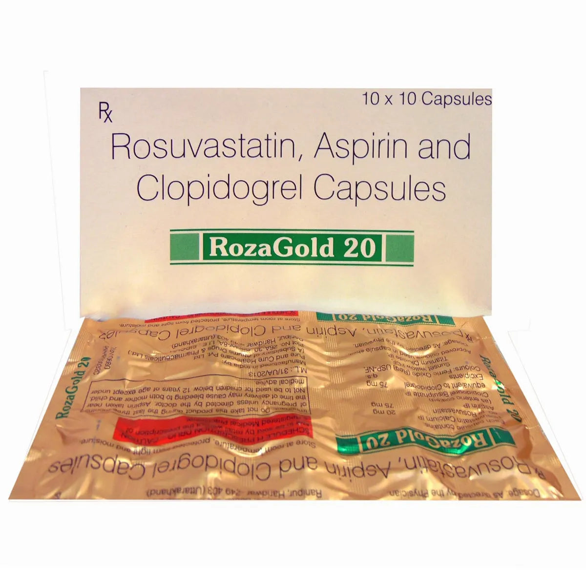 Rozagold 20 Capsule -Strip of 10Tablets