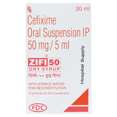 Zifi 50mg/5ml - Bottle of 30ml Dry Syrup