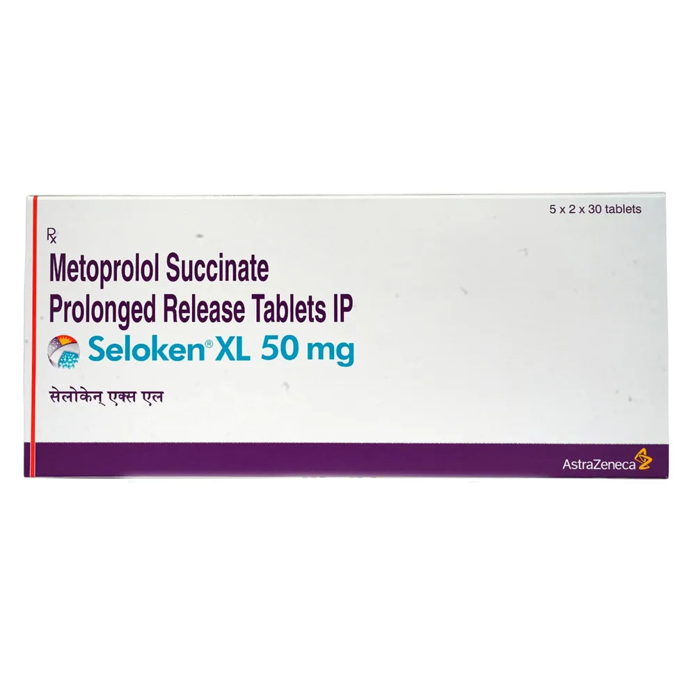 Seloken XL 50 mg Tablet -Strips of 30Tablet