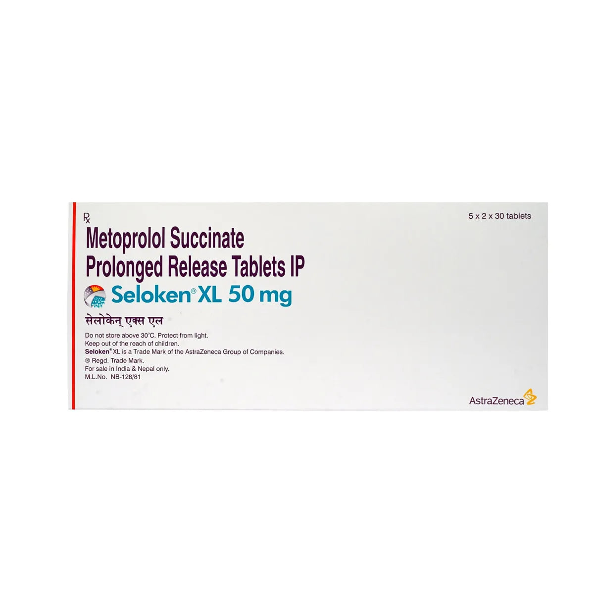 Seloken XL 50 mg Tablet -Strips of 30Tablet