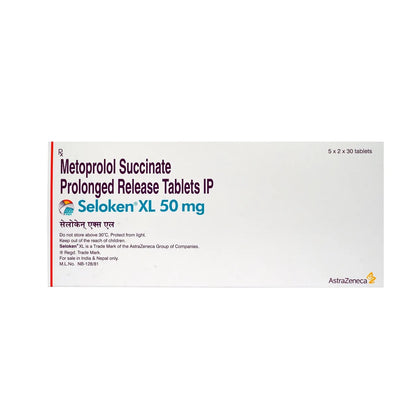 Seloken XL 50 mg Tablet -Strips of 30Tablet