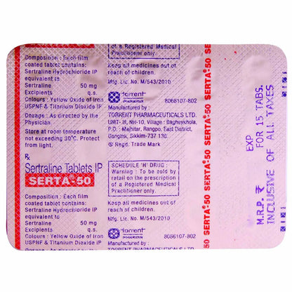 Serta-50 Tablet -Strips of 15Tablets