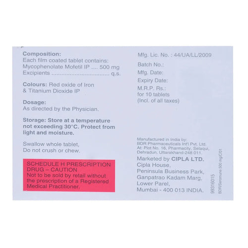 Seromune 500 Tablet -Strips of 10Tablet
