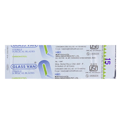 Glass Van Surgical Blade 15