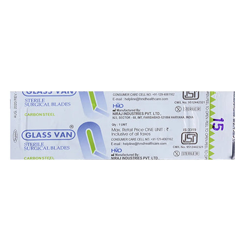 Glass Van Surgical Blade 15