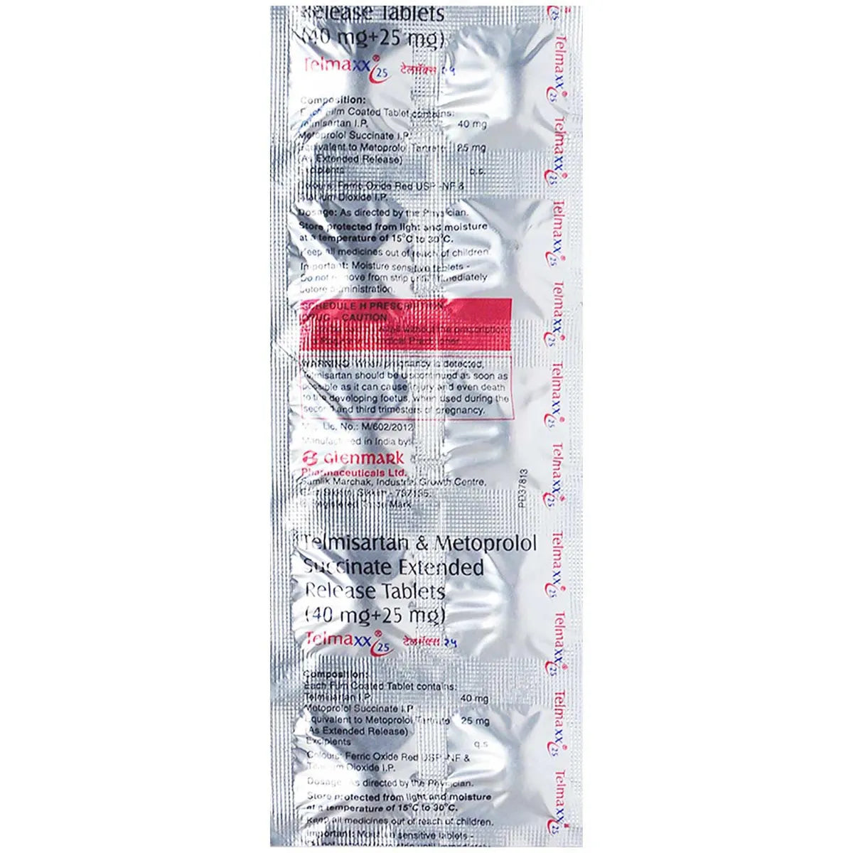 Telmaxx 25 Tablet (Strip of 10 Tablets)