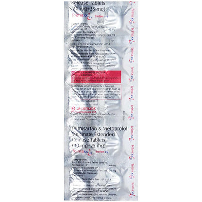 Telmaxx 25 Tablet (Strip of 10 Tablets)