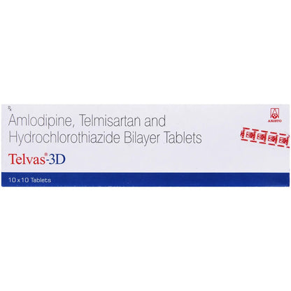 Telvas 3D Tablet (Strip of 10 Tablets)
