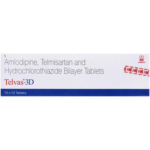 Telvas 3D Tablet (Strip of 10 Tablets)